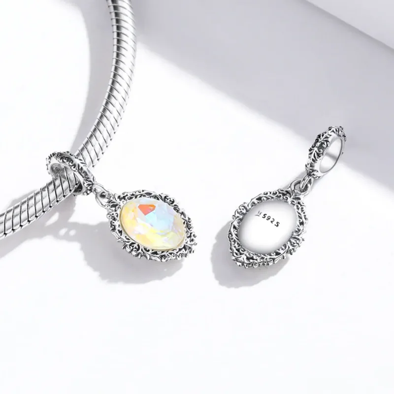 (image for) Pandora Style Silver Magic Mirror Dangle - SCC1815 - View 4