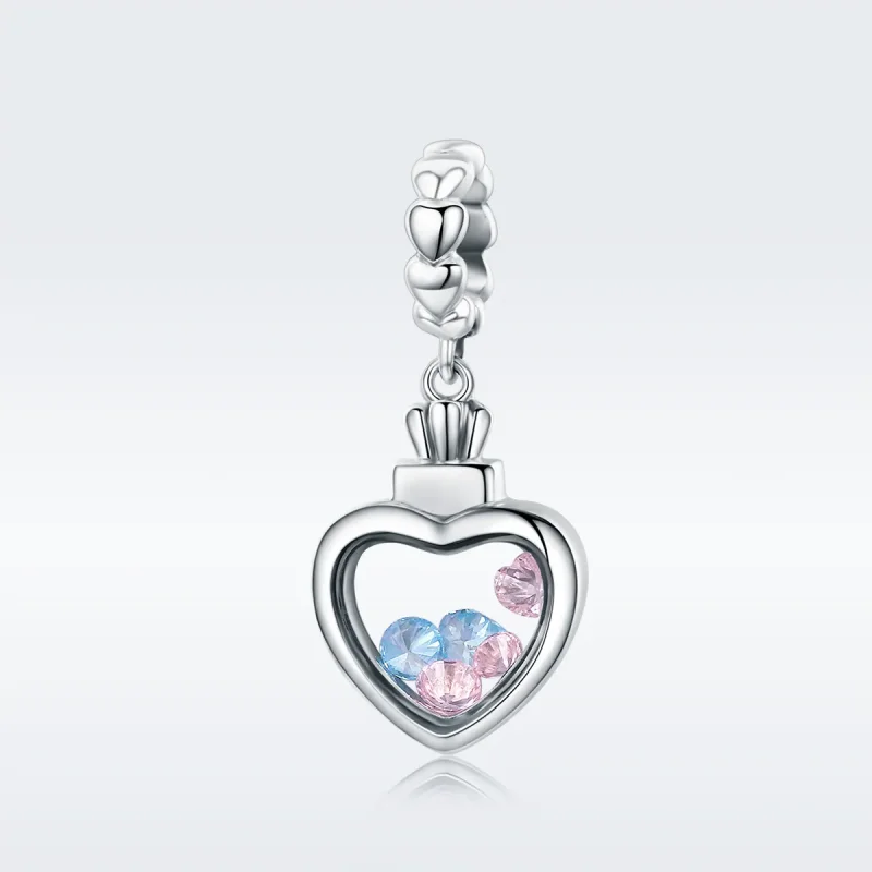 (image for) Pandora Style Silver Memory Bottle Dangle - SCC588 - View 2