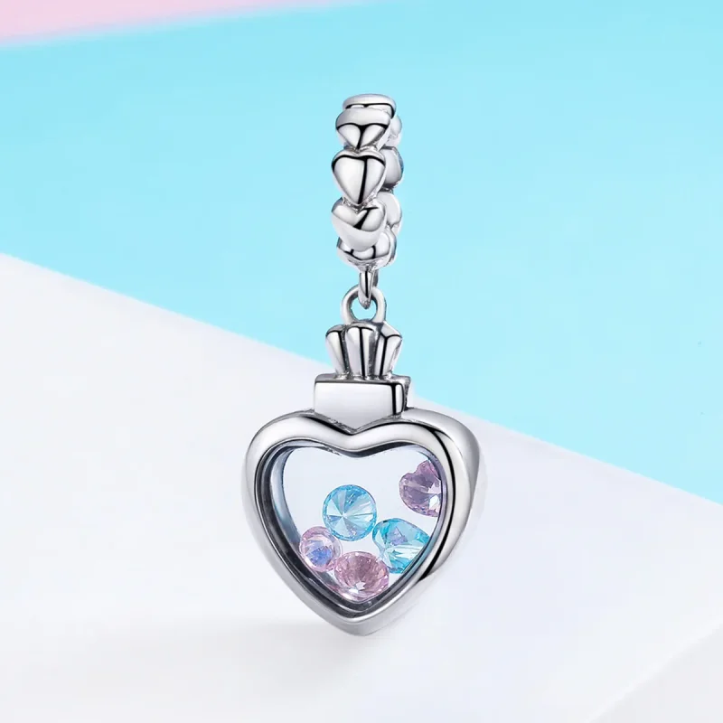 (image for) Pandora Style Silver Memory Bottle Dangle - SCC588 - View 3