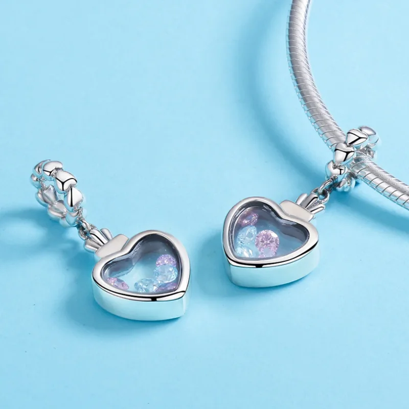 (image for) Pandora Style Silver Memory Bottle Dangle - SCC588 - View 5