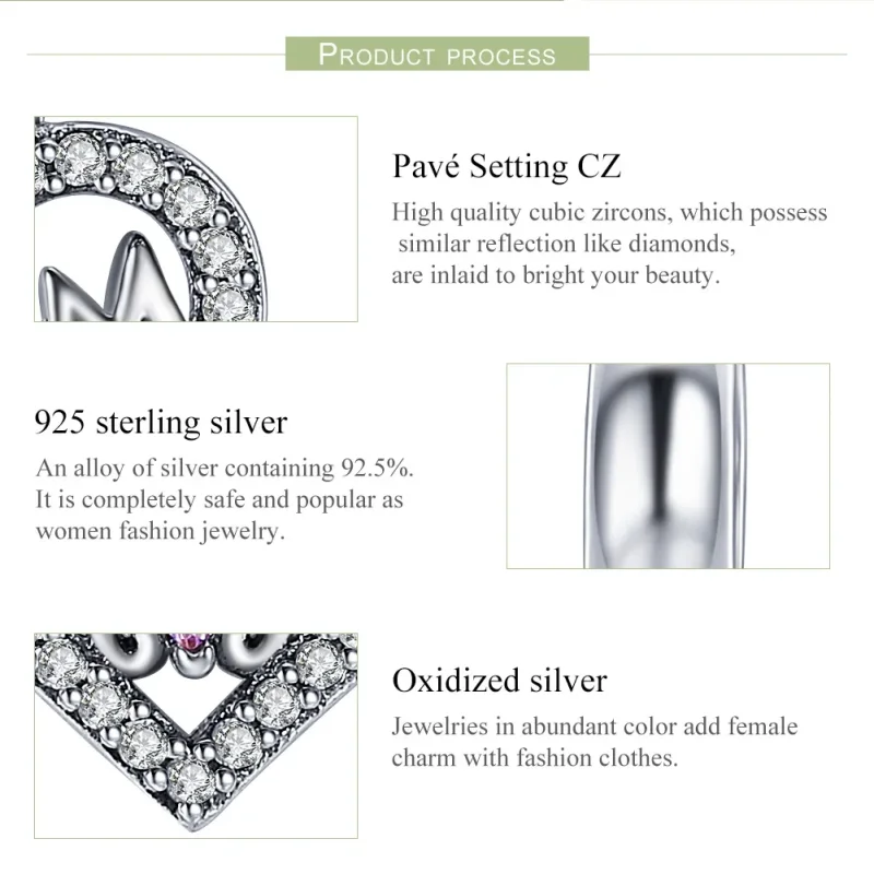 (image for) Pandora Style Silver Mom Heart Dangle - SCC392 - View 6