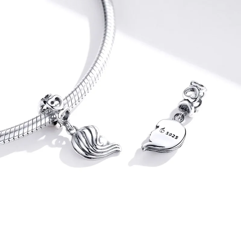 (image for) Pandora Style Silver Mother And Daughter Dangle - BSC275 - View 4