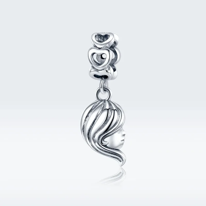 (image for) Pandora Style Silver Mother And Daughter Dangle - BSC275 - View 5