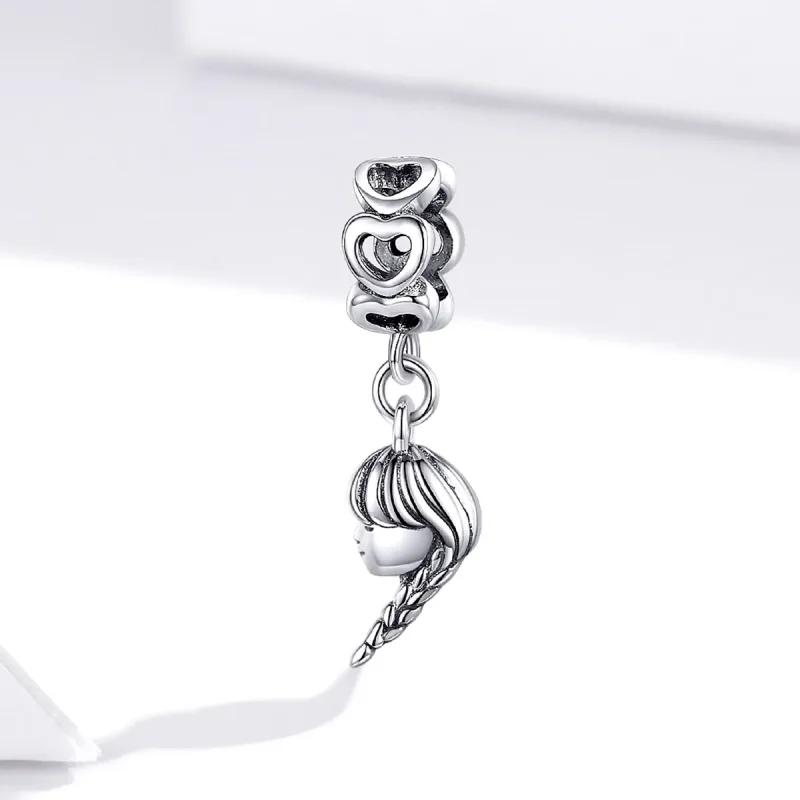 (image for) Pandora Style Silver Mother And Daughter Dangle - BSC276 - View 2