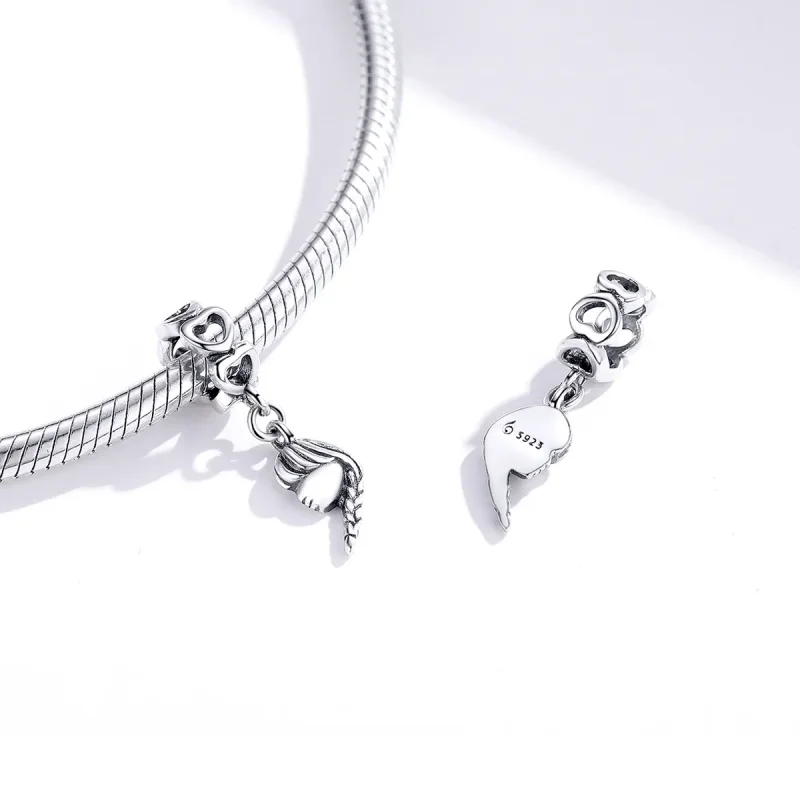 (image for) Pandora Style Silver Mother And Daughter Dangle - BSC276 - View 4