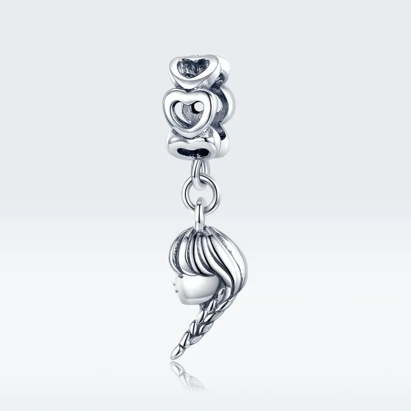 (image for) Pandora Style Silver Mother And Daughter Dangle - BSC276 - View 5