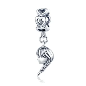 (image for) Pandora Style Silver Mother And Daughter Dangle - BSC276