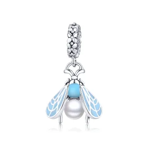(image for) Pandora Style Silver Moths Dangle - SCC1479