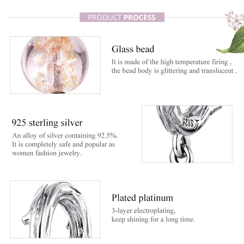 (image for) Pandora Style Silver Murano Dangle - SCC1496 - View 8