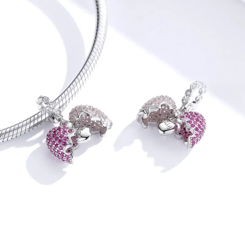(image for) Pandora Style Silver Only You Dangle - BSC282 - View 2