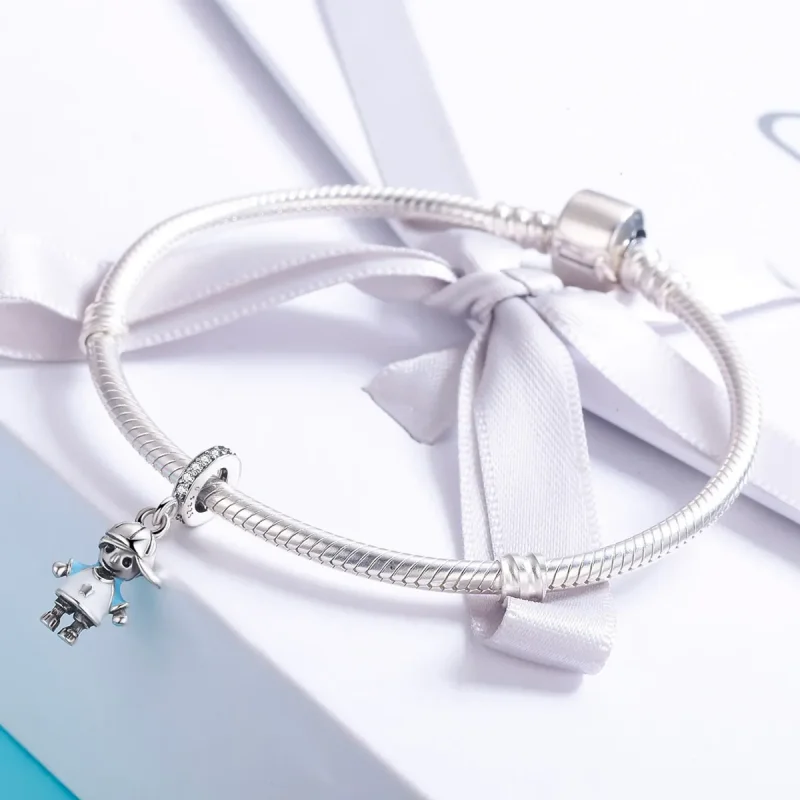 (image for) Pandora Style Silver Perfect Life Little Baby Boy Dangle - SCC544 - View 5