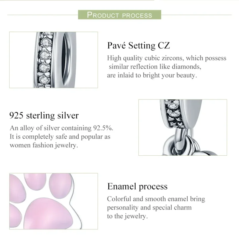 (image for) Pandora Style Silver Pet Lover Dangle - SCC452 - View 7