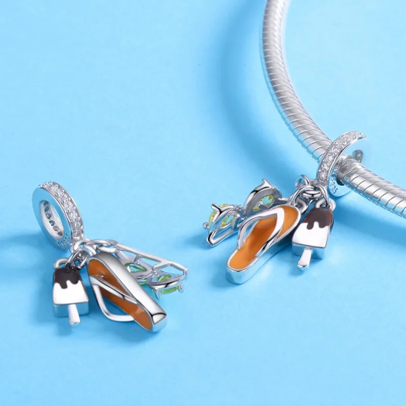 (image for) Pandora Style Silver Pleasant Summer Dangle - SCC770 - View 4