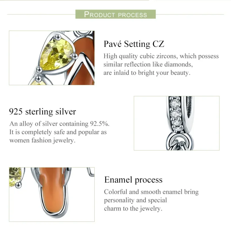(image for) Pandora Style Silver Pleasant Summer Dangle - SCC770 - View 7