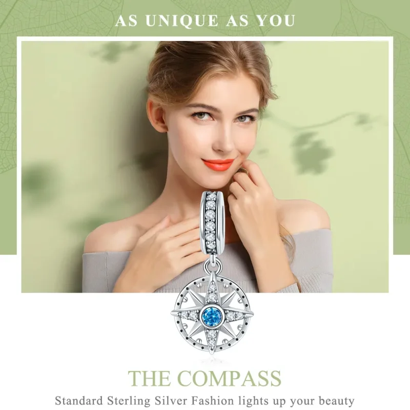 (image for) Pandora Style Silver Polaris Dangle - SCC847 - View 6
