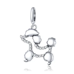 (image for) Pandora Style Silver Poodle Silhouette Dangle - SCC1681