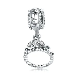 (image for) Pandora Style Silver Princess Crown Dangle - SCC739