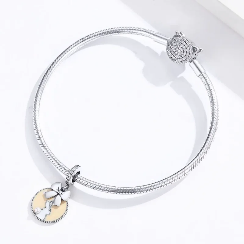 (image for) Pandora Style Silver Rabbit Dangle - SCC1439 - View 4