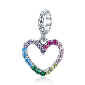 (image for) Pandora Style Silver Rainbow Love Dangle - SCC1851