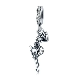 (image for) Pandora Style Silver Revolver Dangle - SCC508