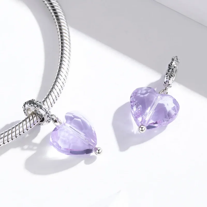 (image for) Pandora Style Silver Romatic Love Dangle - SCC1816 - View 4