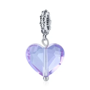 (image for) Pandora Style Silver Romatic Love Dangle - SCC1816