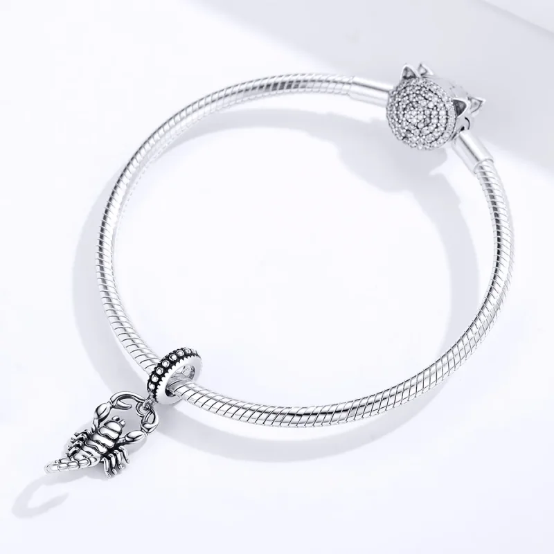 (image for) Pandora Style Silver Scorpio Dangle - SCC1329 - View 3