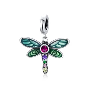 (image for) Pandora Style Silver Shiny Dragonfly Dangle - SCC1706