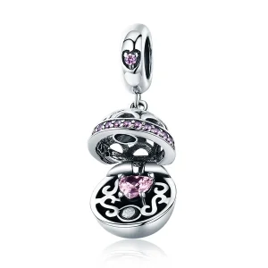 (image for) Pandora Style Silver Surprise of Love Dangle - SCC689