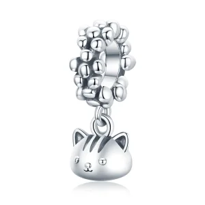 (image for) Pandora Style Silver Swing The Kitten Dangle - SCC1871