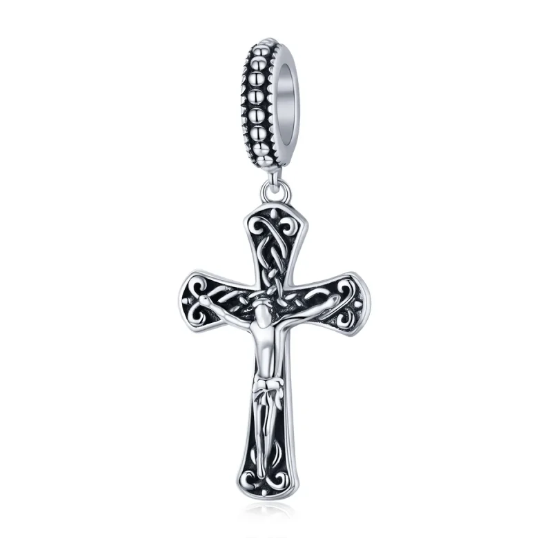 (image for) Pandora Style Silver The Cross of Jesus Dangle - SCC1407
