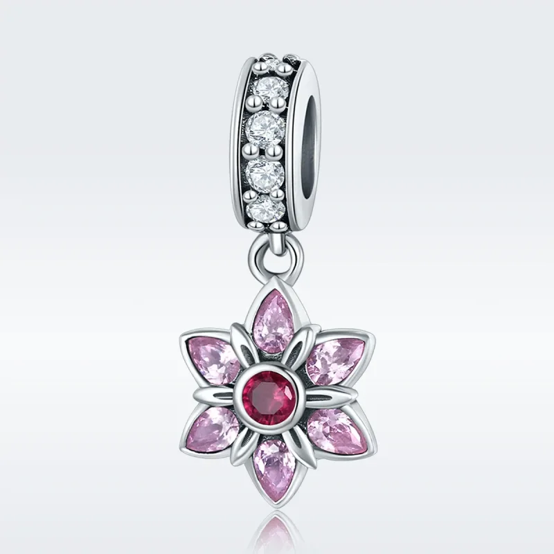(image for) Pandora Style Silver The Dance of Flowers Dangle - SCC840 - View 3