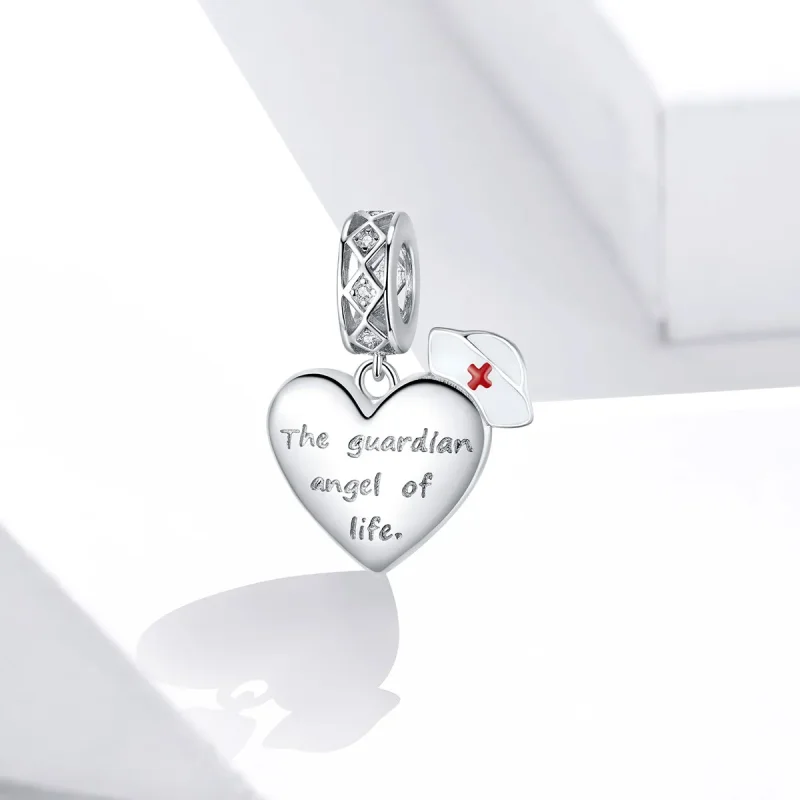 (image for) Pandora Style Silver The Guardian Angel of Life Dangle - BSC307 - View 2