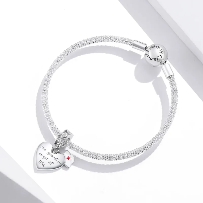 (image for) Pandora Style Silver The Guardian Angel of Life Dangle - BSC307 - View 3