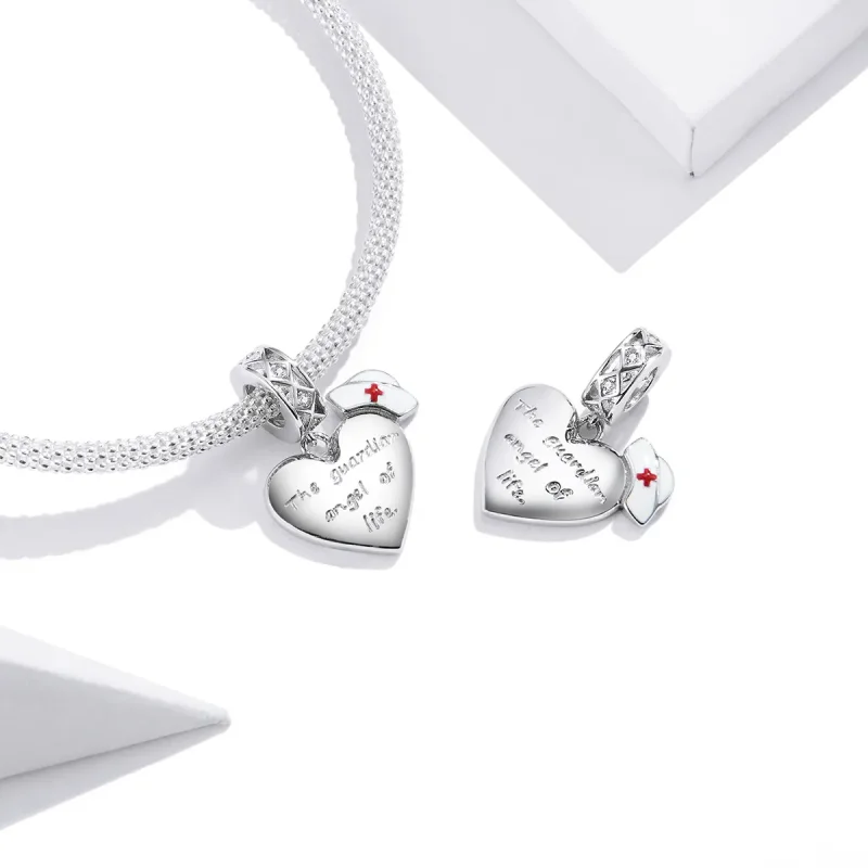 (image for) Pandora Style Silver The Guardian Angel of Life Dangle - BSC307 - View 4