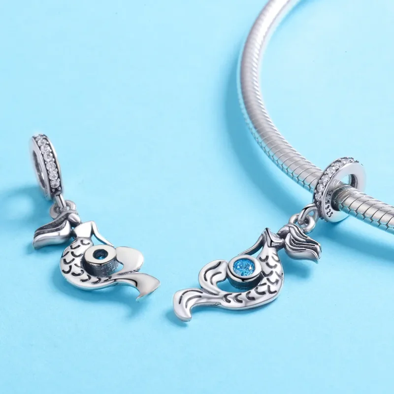 (image for) Pandora Style Silver The Thought of Mermaids Dangle - SCC824 - View 3