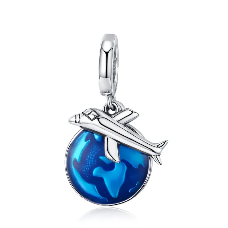 (image for) Pandora Style Silver Travel Around The World Dangle - SCC664