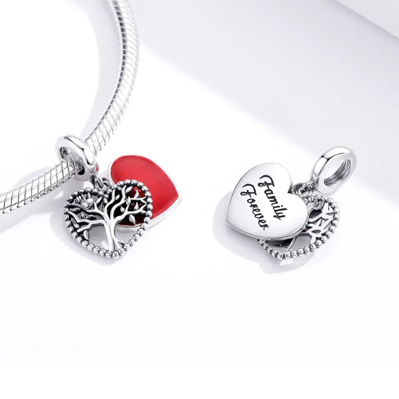 (image for) Pandora Style Silver Tree of Love Dangle - SCC1556 - View 2
