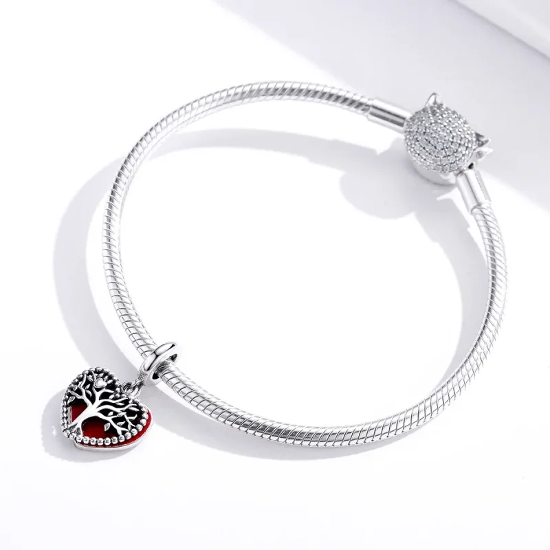 (image for) Pandora Style Silver Tree of Love Dangle - SCC1556 - View 4