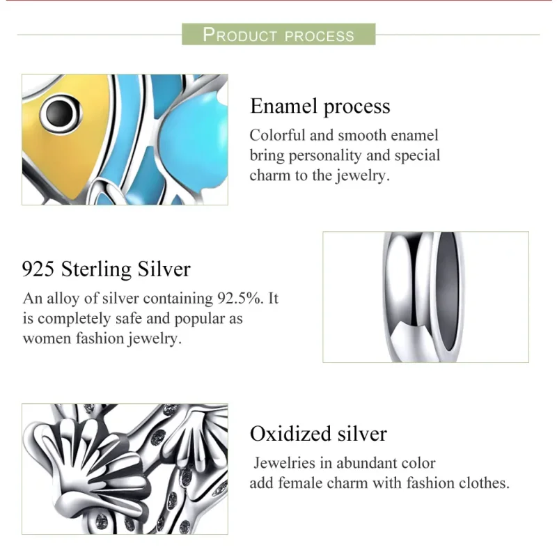 (image for) Pandora Style Silver Underwater World Dangle - SCC959 - View 7