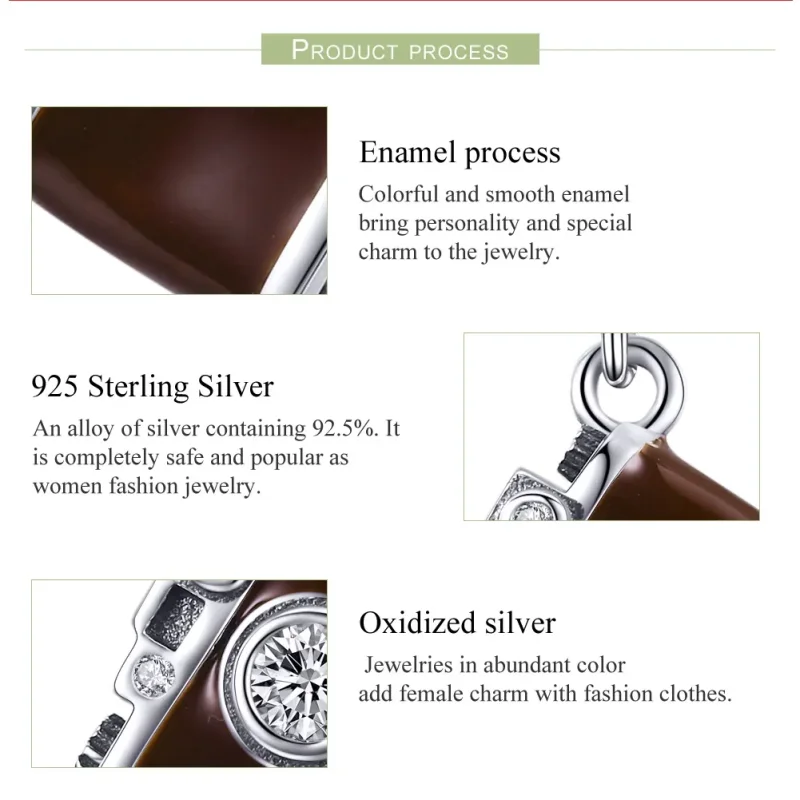 (image for) Pandora Style Silver Vintage Digital Camera Dangle - SCC953 - View 7