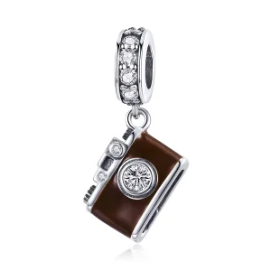 (image for) Pandora Style Silver Vintage Digital Camera Dangle - SCC953