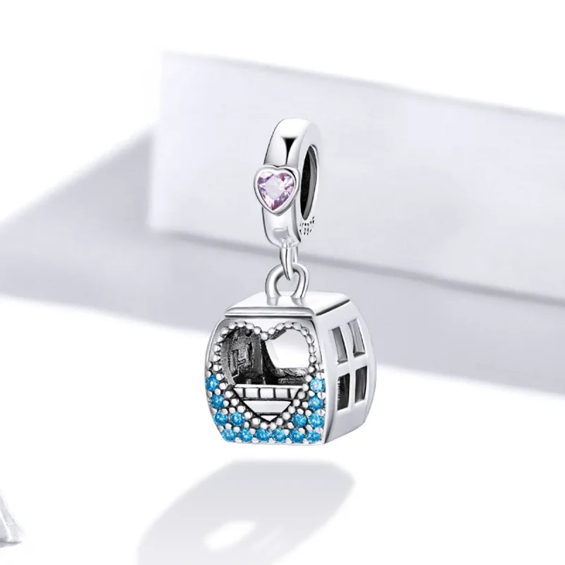 (image for) Pandora Style Small Cable Car Dangle - SCC1741 - View 2