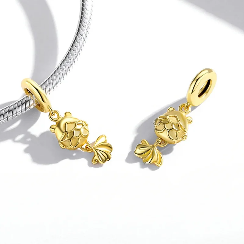 (image for) Pandora Style Small Goldfish Dangle - SCC2048 - View 4
