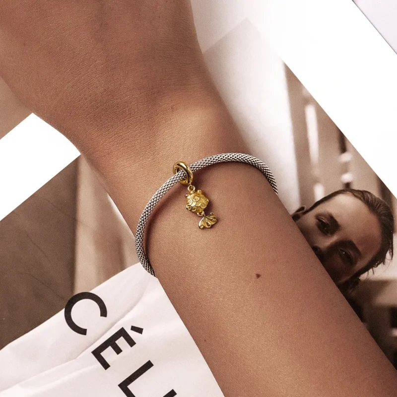 (image for) Pandora Style Small Goldfish Dangle - SCC2048 - View 5