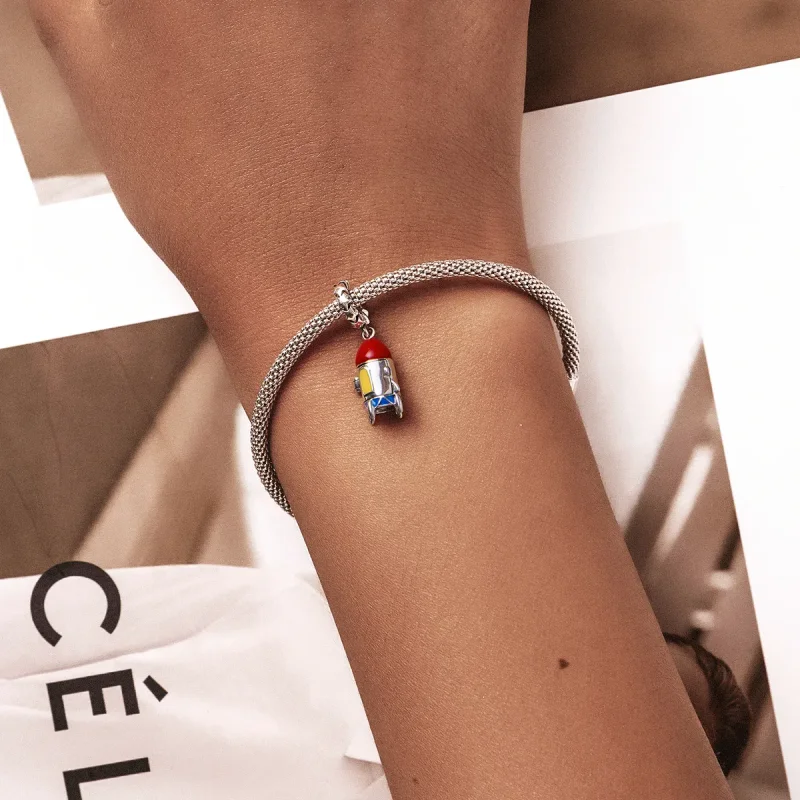 (image for) Pandora Style Small Rocket Dangle - SCC2058 - View 5