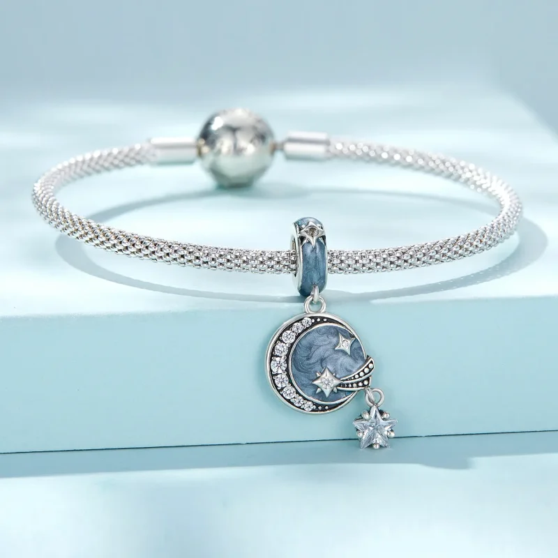 (image for) Pandora Style Star Galaxy Dangle - SCC2369 - View 3
