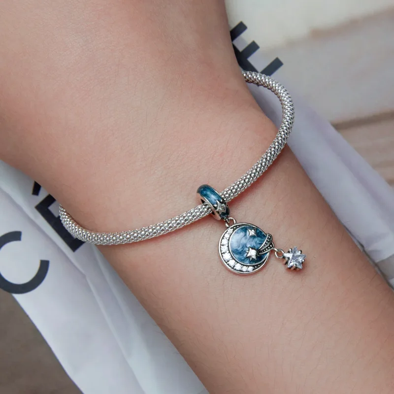 (image for) Pandora Style Star Galaxy Dangle - SCC2369 - View 5
