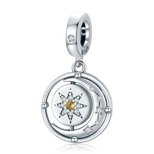 (image for) Pandora Style Stars and Moon Flow Dangle - BSC477