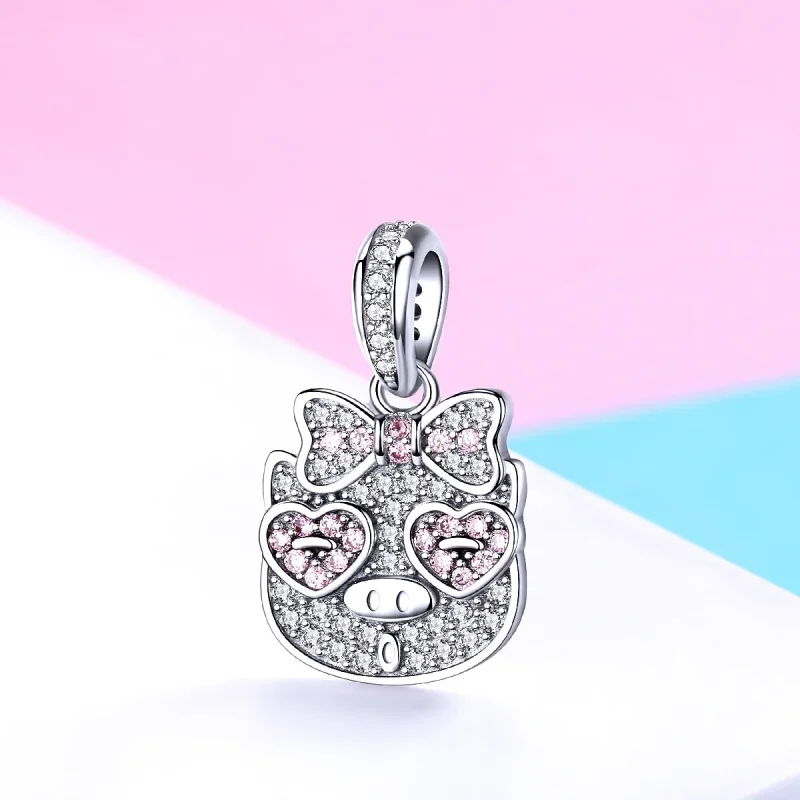(image for) Pandora Style Sugar Pig Dangle - BSC071 - View 2
